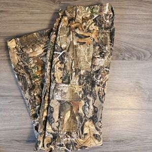 Kings Camo Realtree Edge Cargo Pants Youth Size 18/20 Brown Camouflage Hunting